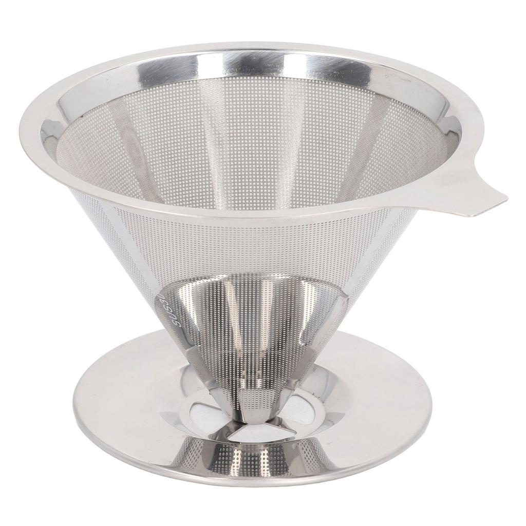 Pour Over Coffee Dripper 304 Stainless Steel Slow Drip Coffee Filter Reusable Coffee Maker Accessory