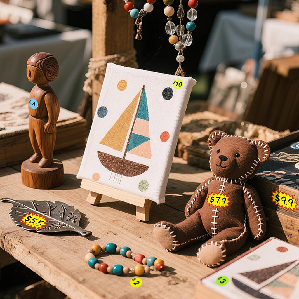 1560 Pcs Removable Garage Sale Price Stickers, 1400pcs Yard Sale Price Stickers & 160pcs Blank Princing Labels, Price Tag for Flea Markets, County