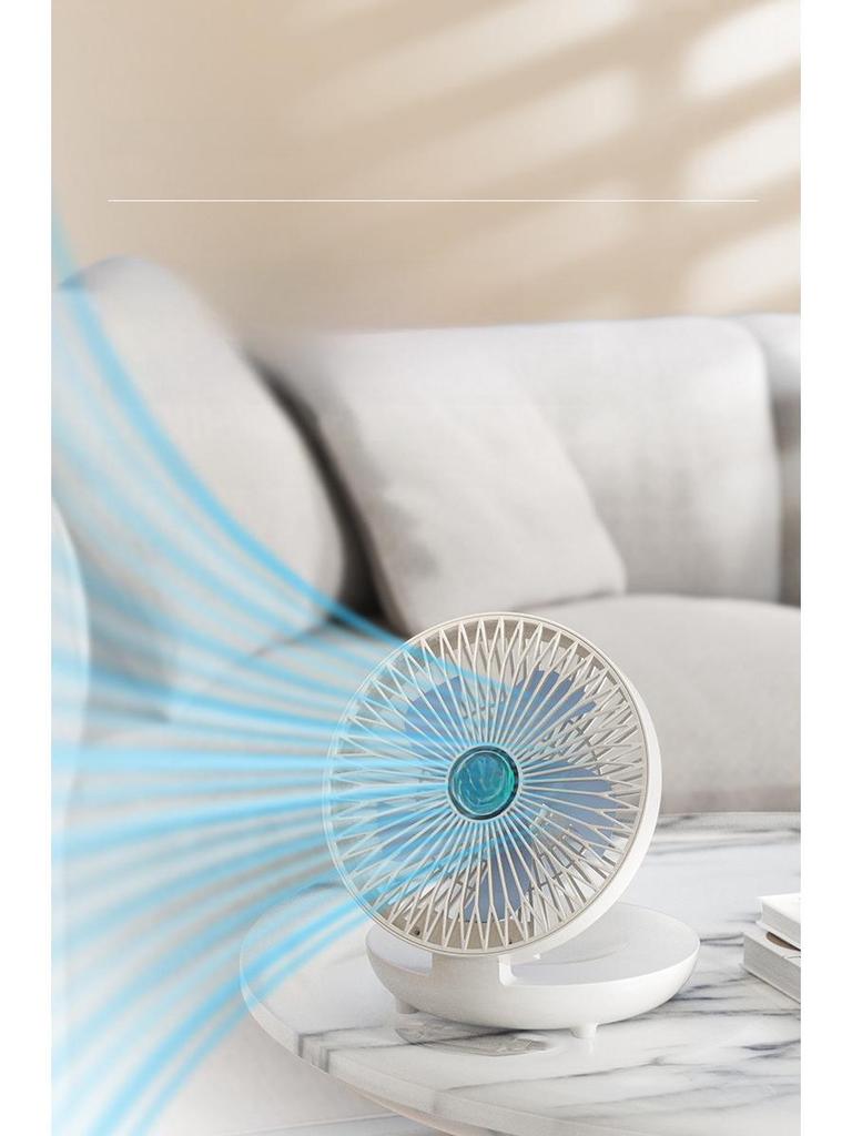 Dual-Purpose Electric Fan: Convection Circulation, Indoor/Outdoor, Rechargeable Floor & Desktop Fan