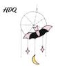 Indoor Outdoor Halloween Decor Hanging Pendant Colorful Sun Catcher for Wall Window Decoration Stained Glass Home Style Art Ornament And Party
