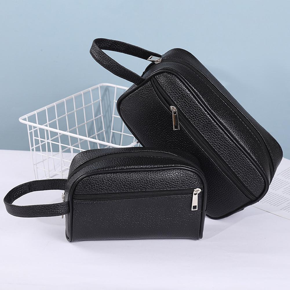 Men Wallets Retro PU Leather Business Handbags Vintage Wristlet Bag Mobile Phone Storage Coin Purse Fashion Woman Coametics Bag