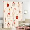 2pcs  Curtains Cute Santa Claus Christmas Ornaments (2) Modern Curtains Machine Washable Fabric Curtains Room Decor Ldeal for