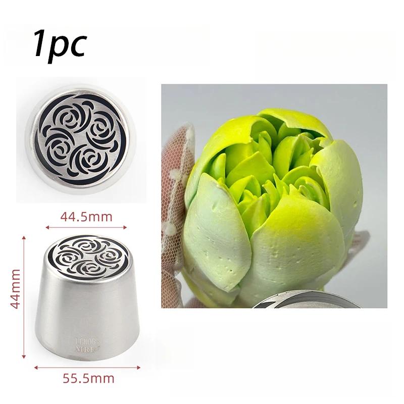 

Нержавеющая сталь Большой русский узор Роза для айсинга Кондитерская насадка для выпечки Цветок зефира Насадка для крема Кухонный кондитерский инструмент