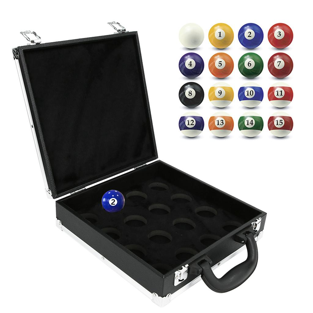 Scatola porta palline da biliardo Snooker Custodia da trasporto per biliardo Accessorio con maniglia per il trasporto