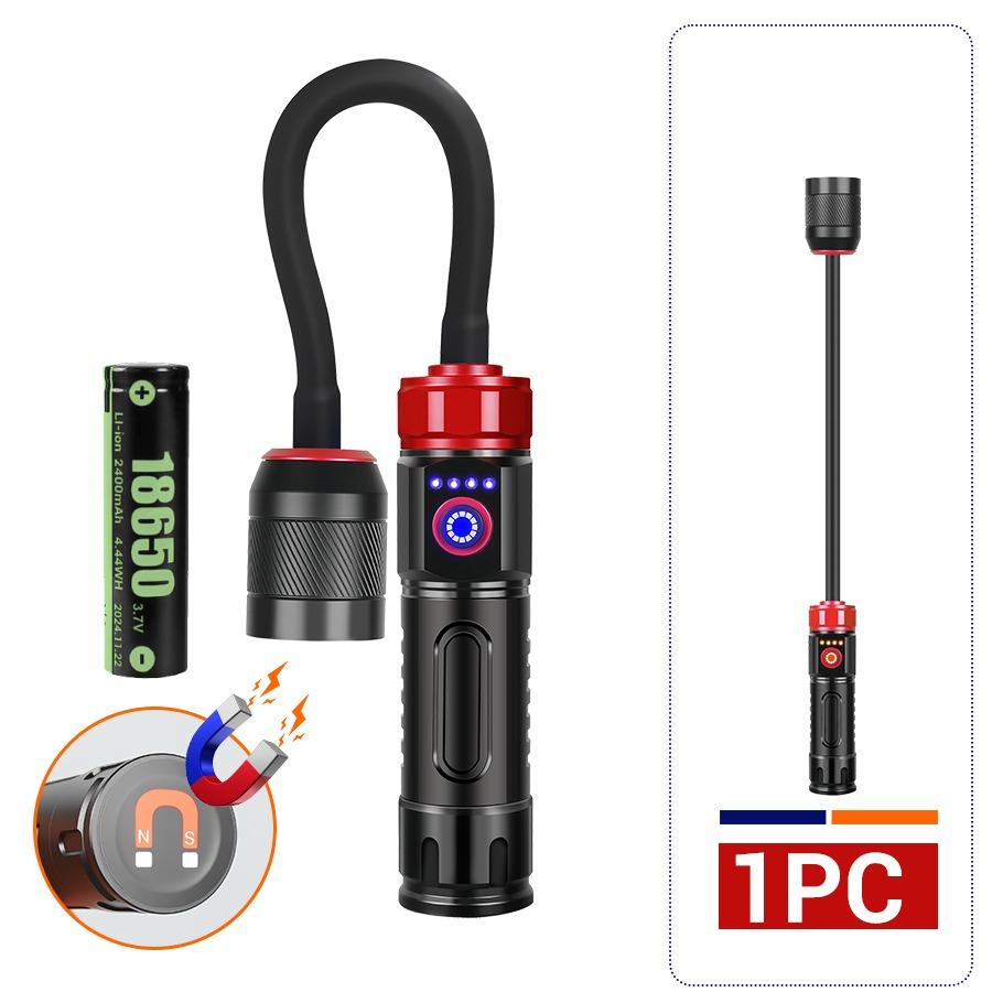 D5 Super Bright Car Repair Light Inspect Rechargeable 360 Degree Portable Adjustable Handheld EDC Flashlight Magnetic Tail Torch
