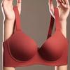 Red Seamless Push Up Bra with Wide Comfort Straps