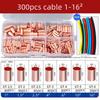 300Pcs 520PCS GT Copper connectingPipe Wire Joint Small Copper TubeTerminal Cable Lug Connection TubeWire Connector