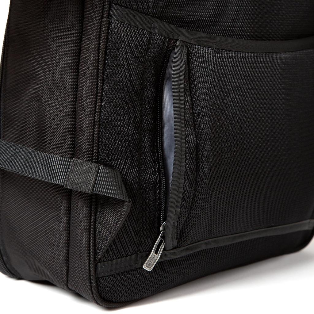 Ace Vitara CB Business Backpack, fits a 15-inch laptop and is made of durable Cordura nylon. It fits B4 documents, has a 20L capacity, is