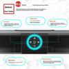 Thin Design Bluetooth-compatible Speaker with Dynamic Ambient Lighting Portable Wall Mountable Soundbar for Home Theater