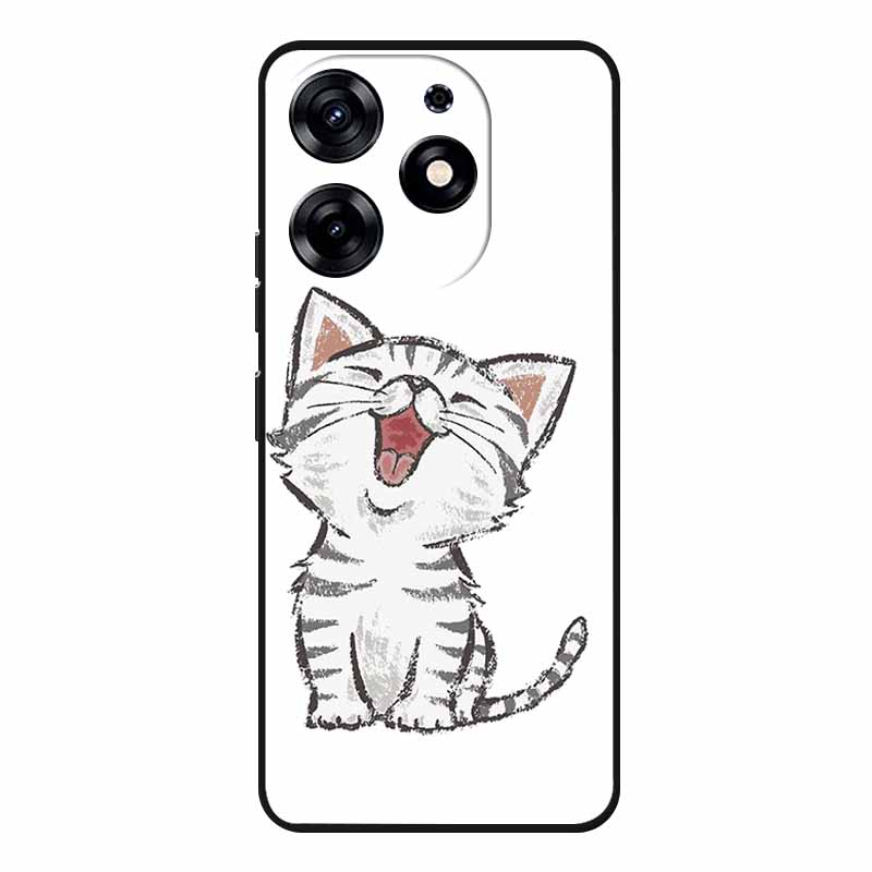 For Tecno Spark 20 Pro Case Wolf Soft Silicone TPU Back Cover Phone Cases For Tecno Spark20 Pro KJ6 Cute Animals Protector Funda