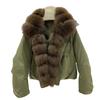 Womens Short Down Coat With Real Fox Fur Collar Warm Winter Jacket Daily Commute