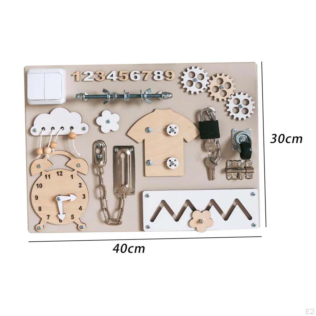 Creative Wooden Activity Board for Kids' Cognitive Development