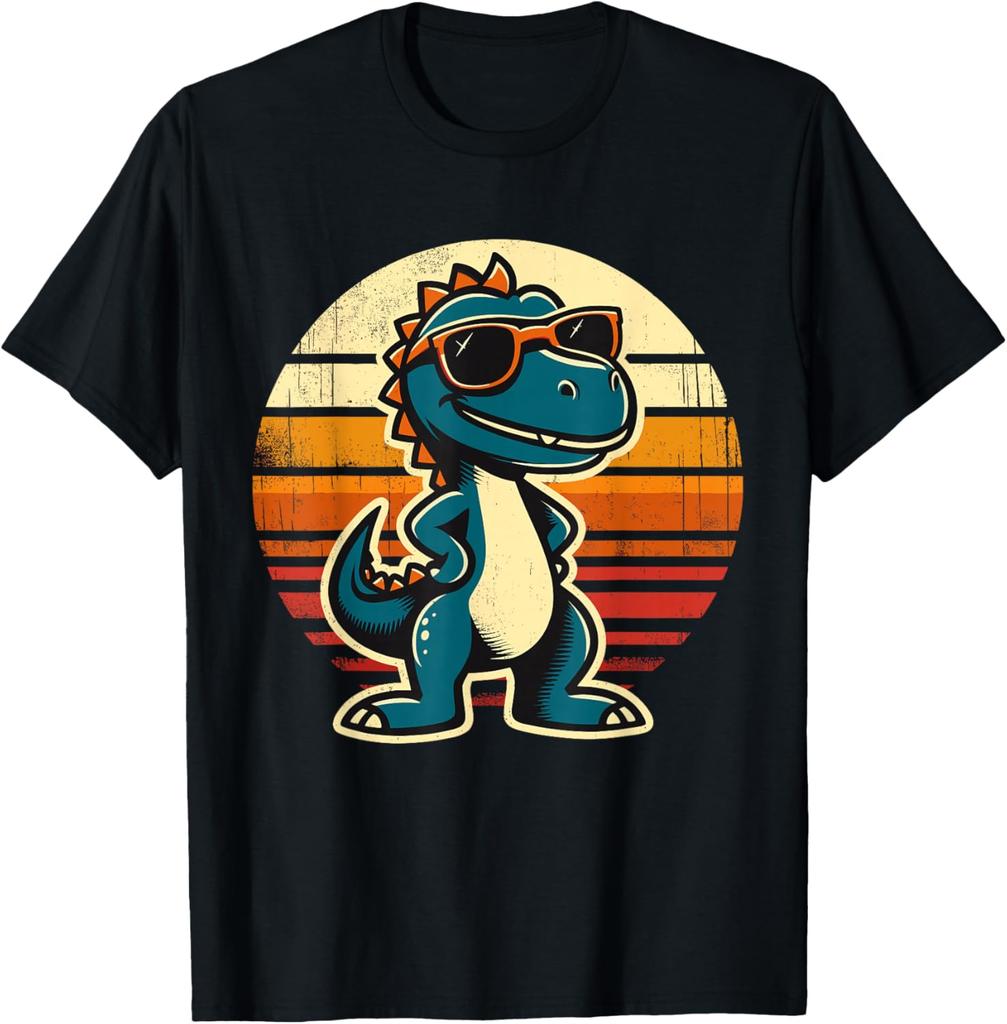 Dinosaur TRex Retro Novelty Men Kids Women Funny Dinosaur TShirt Print Cotton Design Gifts T Shirts Funny Shirt Camiseta
