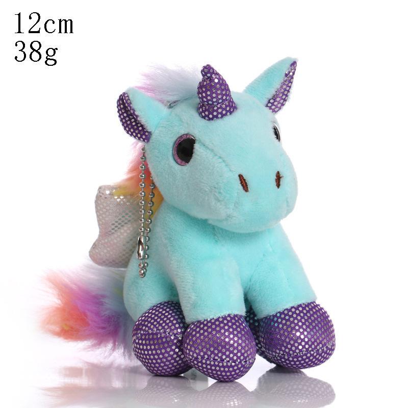 Unicorn Pendant Doll Schoolbag Plush Toy Rainbow Dream Ins Cute Pony Doll Key Pendant
