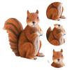 Realistische Eichhörnchen-Figur 20 cm Harz Waldtier-Statue für Innen Außen Garten Hof Terrasse Haus Tischdekoration