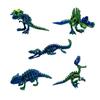 Set de 5 dinosaurios impresos en 3D con articulaciones móviles, incluyendo Ankilosaurio, Sauron y Espinosaurio, pieza de exhibición para el hogar y la decoración