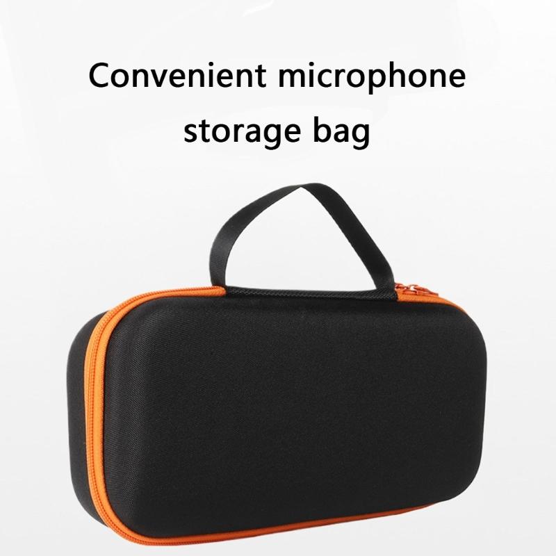 Portable Handbag Suitable For Wireless Double Microphone System Storing Batteries Handheld Double Microphone Travel Bag
