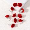 10pcs Resin Hair Clip Rose Hair Buckle Fashion Korean Headwear Accessories  Valentine's Day