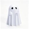 Halloween Ghost Figurine - Cute Resin Ghost Statue with Red Heart for Tabletop Home Decor Holiday Party Props New Year Gifts