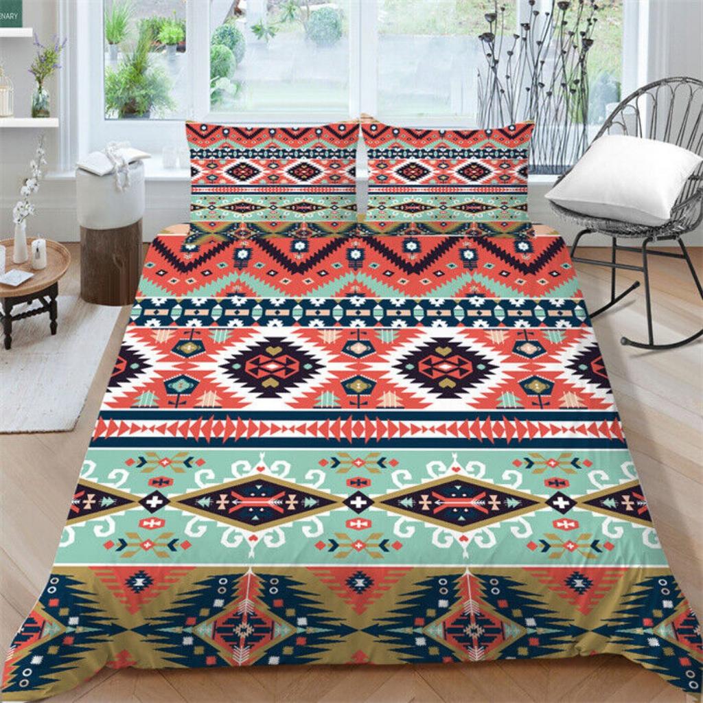 Vector Ethnic Style Bedding Sets Soft Duvet Cover Set Highend Bedroom Decor Gift