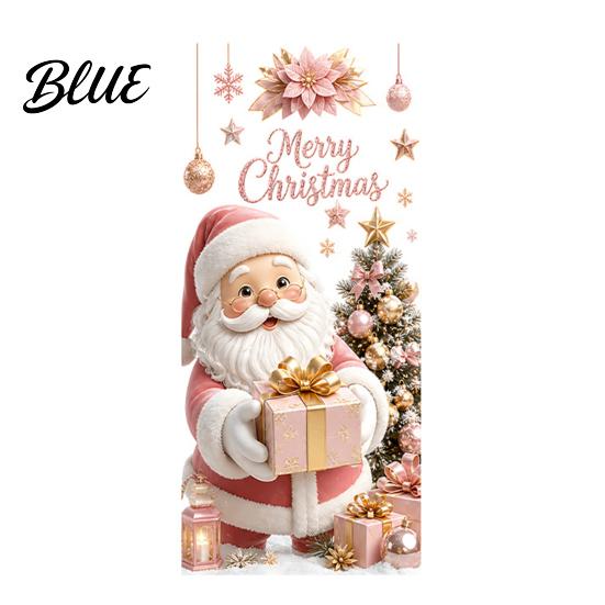 Seasonal Home Beautification Christmas Window Clings Cute Snowman Santa Penguin Reindeer Stickers for Waterproof PVC Decor Glass Reusable