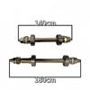 1/2Pcs Solid Axle Hub With Bearings Front And Rear Axles For Mountain Bike Bicycle Axle Core With 6200Rs Bike Parts
