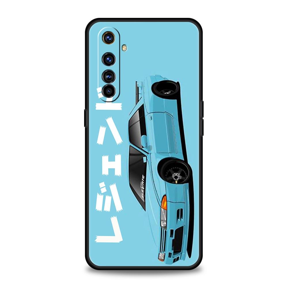 JDM Tokyo Drift Sports Car For Realme GT Neo 2 3 3T Phone Case For Realme 10 9 8 5G 7 6 GT2 Pro Plus 9i 8i C21 C11 C25 C35 Cover