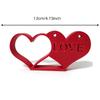 Art Craft Valentine Day Decorations Heart to Heart LOVE Ornaments Red Love Knot Ornament  Table