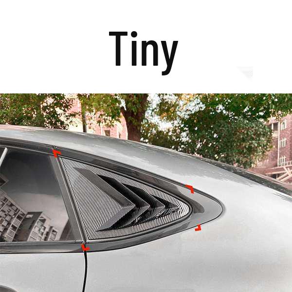 Rear Quarter Window Louvers for 16-22 Mercedes Benz GLC Coupe C253, 1 Pair
