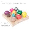 Children Number Wooden And Counts Mushroom Toys For Early Math Logic Skills