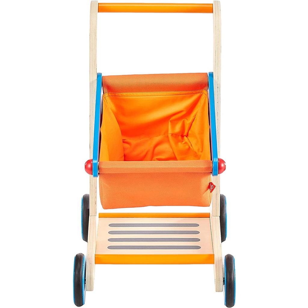 Hape Pretend Play Shopping Cart 42.8 X 50.4 X 30 Cm Ages 3 and Up Wooden Pretend Play Toy E3123