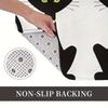 1pc Cat bathroom non-slip carpet Bedroom mat Entrance Doormat Home Decorative