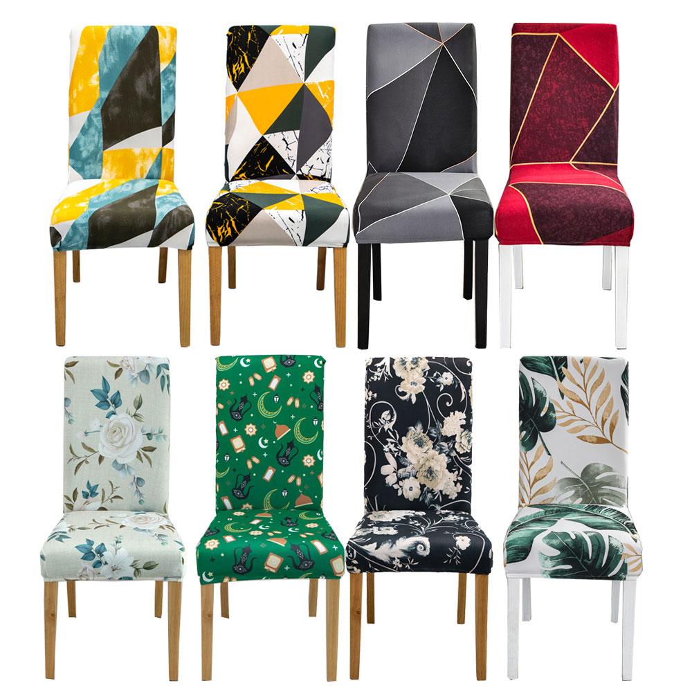 Elastic Dining Chair Cover Home Wedding Chair Cushion Removable Slipcovers Protector Anti-Dust Furniture Decor For Banquet Party