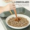 Wooden Meat Masher Potato Crusher Heavy-Duty Mincing Tool for Ground Meat