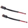 1 Pair 2 Pin DT Connectors Rubber Copper Waterproofing DT Electrical Wire Connector Wiring Harness for Car Trucks Boats