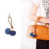 Zhang Yuanying Bayberry Ball Charm - Handmade Woven Bag and Shoe Ornament Keychain