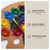 12/24Pcs Artist Paint Brushes Set Pointed/Flat Head Fine Detail Brushes Premium Nylon Brush For Painting Supplies