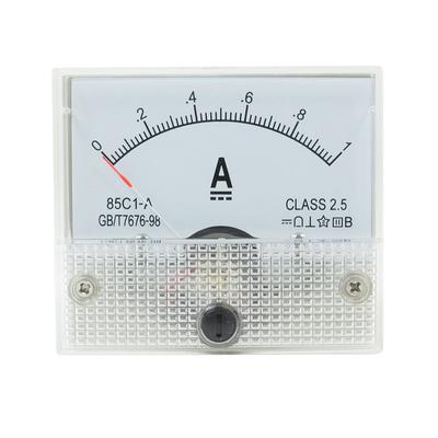 Uxcell 85C1 Analogowy Panel Prądowy DC dla Obwodu Samochodowego Tester Amperomierza 1 Sztuka Miernik, 0-1A, 64x55x56mm, Testowanie, Ładowanie, Wskaźnik,
