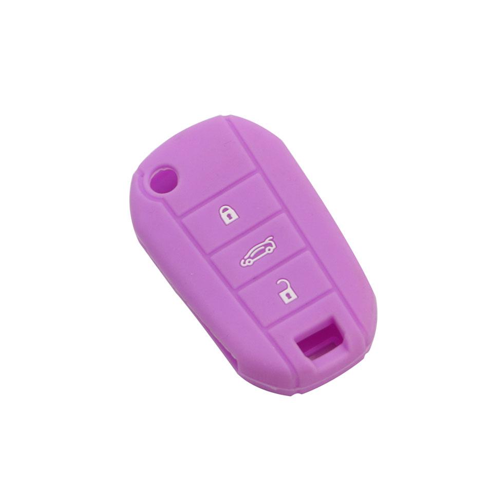 3 Button for Peugeot 3008 208 308 508 408 2008 for Citroen C4 CACTUS C5 C3 C4L Protector Silicone Key Case Cover