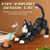 5-In-1 Cat Tuxedo Kitten Building Blocks Set Cute Cat Model Collectible Building Toy, Gift For Children Adults And Animal Lovers