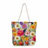 Multifunctional Flower  Printed Thick Rope Shoulder Beach Bag 7578 KTB