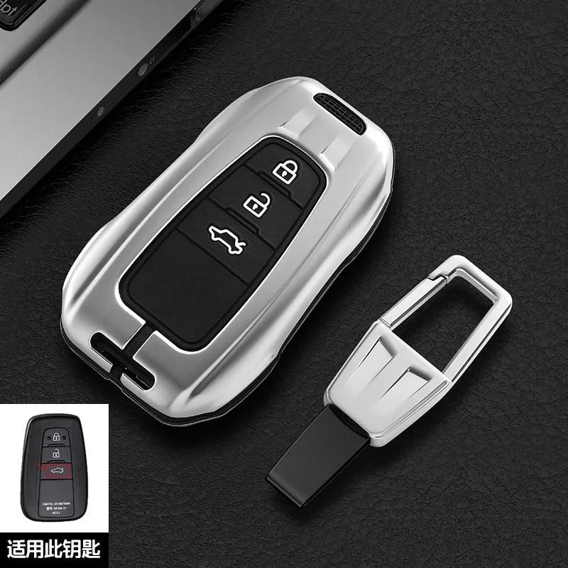 Car Key Case Cover Shell For Toyota Hilux Fortuner Land Cruiser Camry Coralla Crown RAV4 Highland CHR C-HR Fob Accessories