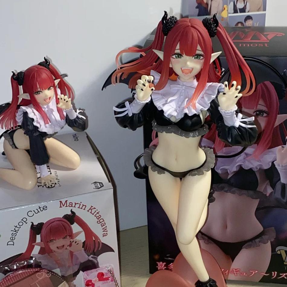 2Pcs My Dress-Up Darling Kitagawa Marin Liz Ver. Anime PVC Action Figure Collectible Model Desktop Decoration Gift Birthday Gift