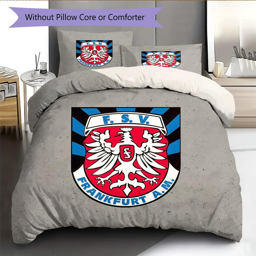FSV Frankfurt Pattern Bedding Quilt Set  Home Decoration  Gift (1 * Duvet Cover + 2 * Pillowcase  Without Core).xwn