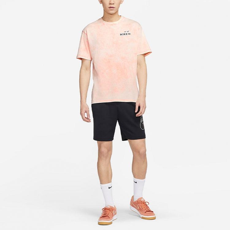 Nike SB Skateboard Back Printing Washed Sports Skateboard Short Sleeve Red Men's DD1288-693