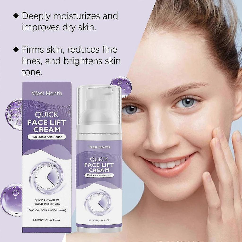 Instant Face Lift Cream, 2 Minutes Temporary Skin Tightening Cream, Anti-aging Serum Smoothing Fine Lines, Wrinkles and Puffiness Lift & Tighten Skin