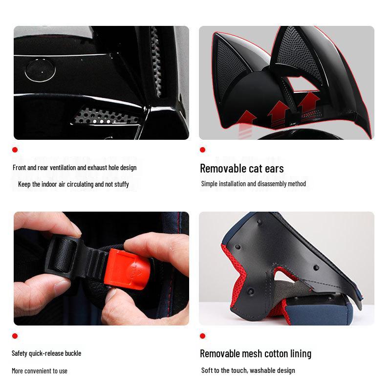 Universal Full-Face Motorcycle Helmet for Men & Women – 3C Certified, National Standard, In Stock