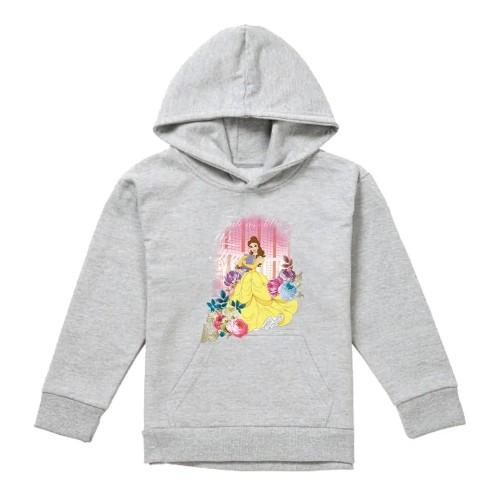 Beauty And The Beast Childrens/Kids Belle Flowers Window Heather Hoodie