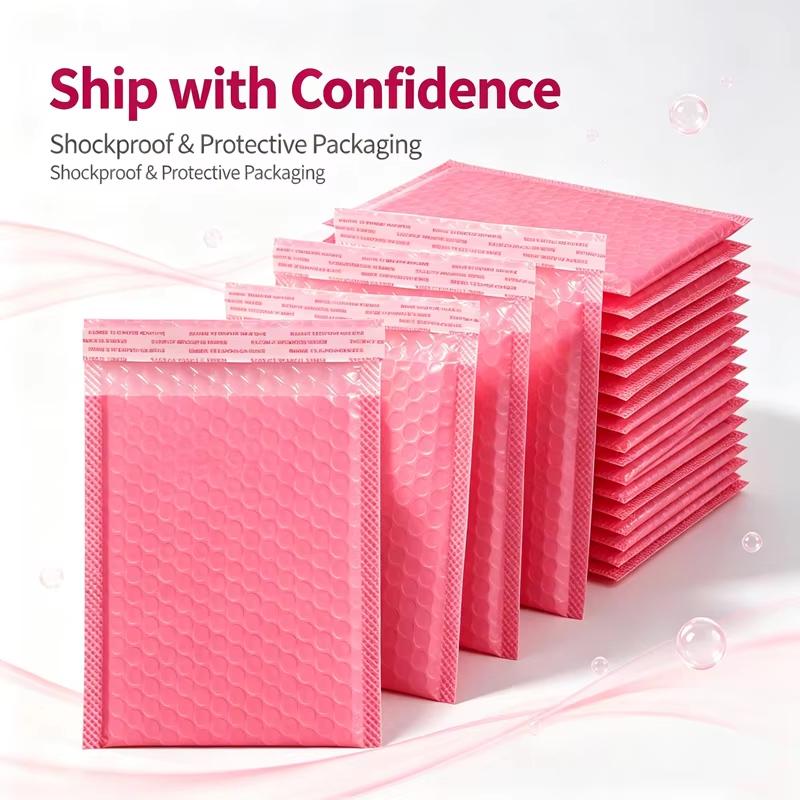 20Pcs Multicolor Self-Adhesive Thick Bubble Mailers Waterproof Shockproof For Small Business Shipping Packaging
