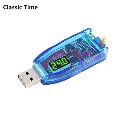 Nuolatinė-nuolatinė 5 V iki 3,3 V 9 V 12 V 24 V Reguliuojamas potenciometras USB žingsnis Aukštyn žemyn Boost Buck keitiklio maitinimo šaltinio įtampos reguliatoriaus modulis